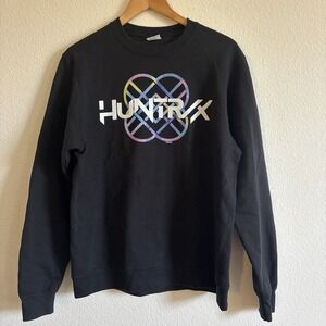 K-Pop Hunters Music Gift Demon Fans Huntrix Band Long Sleeve Sweatshirt Size M